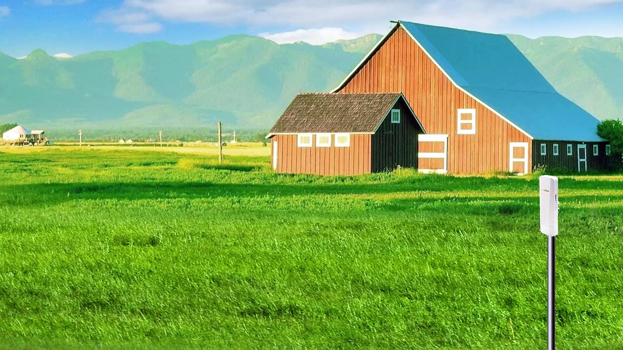 WiFi maillé extérieur utilisant un pont sans fil et PoE