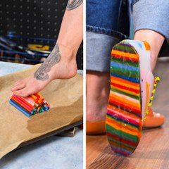 Shoes made from recycled plastic for a stylish look. ♻️👠