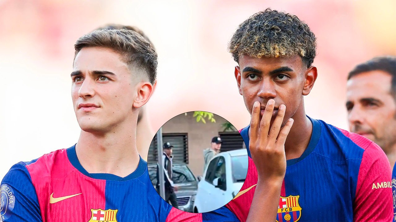 Lamine Yamal, Gavi y Hecto Fort salen a pasear de incognito durante el apagón en Barcelona