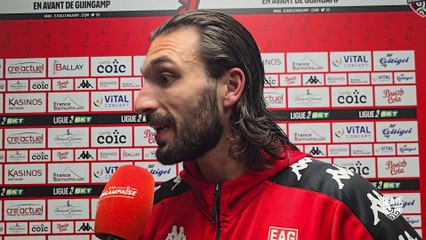 EAG - SC Bastia (2-2) : Enzo Basilio après le match nul