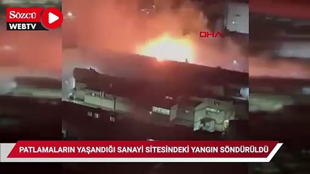 İstanbul'da sanayi sitesinde yangın ve patlama: Ekipler seferber oldu