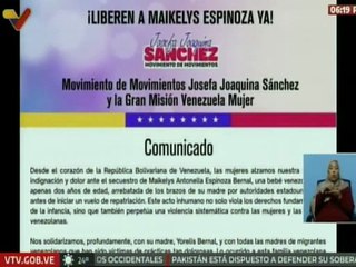 Comunicado | GMVM rechaza de forma categórica el secuestro de la niña Maikelys Espinoza