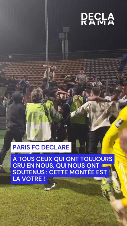 DéclaFlash Sport : Montée historique, le Paris FC rejoint l’élite !C’est fait. Paris comptera deux clubs en Ligue 1 la saison prochaine.Le Paris FC décroche officiellement sa montée en Ligue 1 McDonald’s, une première dans l’histoire récente du club.