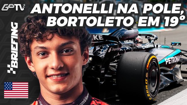 ANTONELLI BRILHA E É POLE, BORTOLETO SAI EM 19º: A CLASSIFICAÇÃO SPRINT DA F1 EM MIAMI | BRIEFING