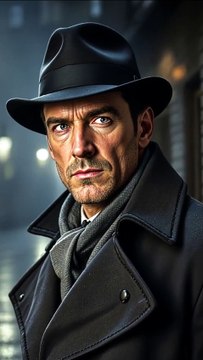 Noir Spy Thriller 1940s British Agent in Wartime Europe – Cinematic Character Scene