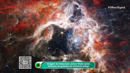 Imagem do telescópio James Webb reúne milhares de galáxias do Universo antigo