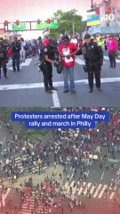 Protesters Arrested After May Day Rally with Bernie Sanders in Philly’s Center City#MayDay #Philly #BernieSanders #Protest #NBC10Philly