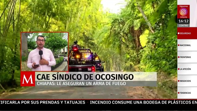 Detienen al síndico de Ocosingo, Chiapas, por portar armas de fuego