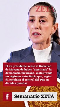 Pide Sheinbaum investigar a Zedillo y esposa por nexos con narcotráfico.