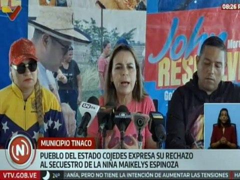 Cojedes | Comando de Campaña Ven25+ rechaza el secuestro de la infante Maikelys Espinoza