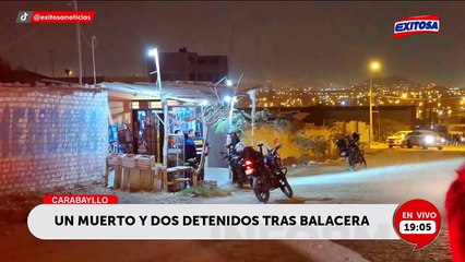 Carabayllo: Un delincuente muerto y dos detenidos deja balacera desatada tras frustrado asalto