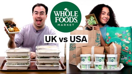 We compared the Whole Foods hot bar in the US and UK