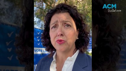 Independent MP Monique Ryan votes in Kooyong