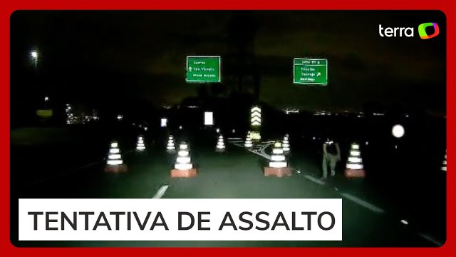 Motorista de app grava o momento em que foge de falso bloqueio na Rodovia dos Imigrantes, em SP
