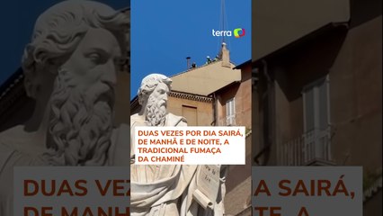 Chaminé que anunciará novo Papa é instalada na Capela Sistina #shorts