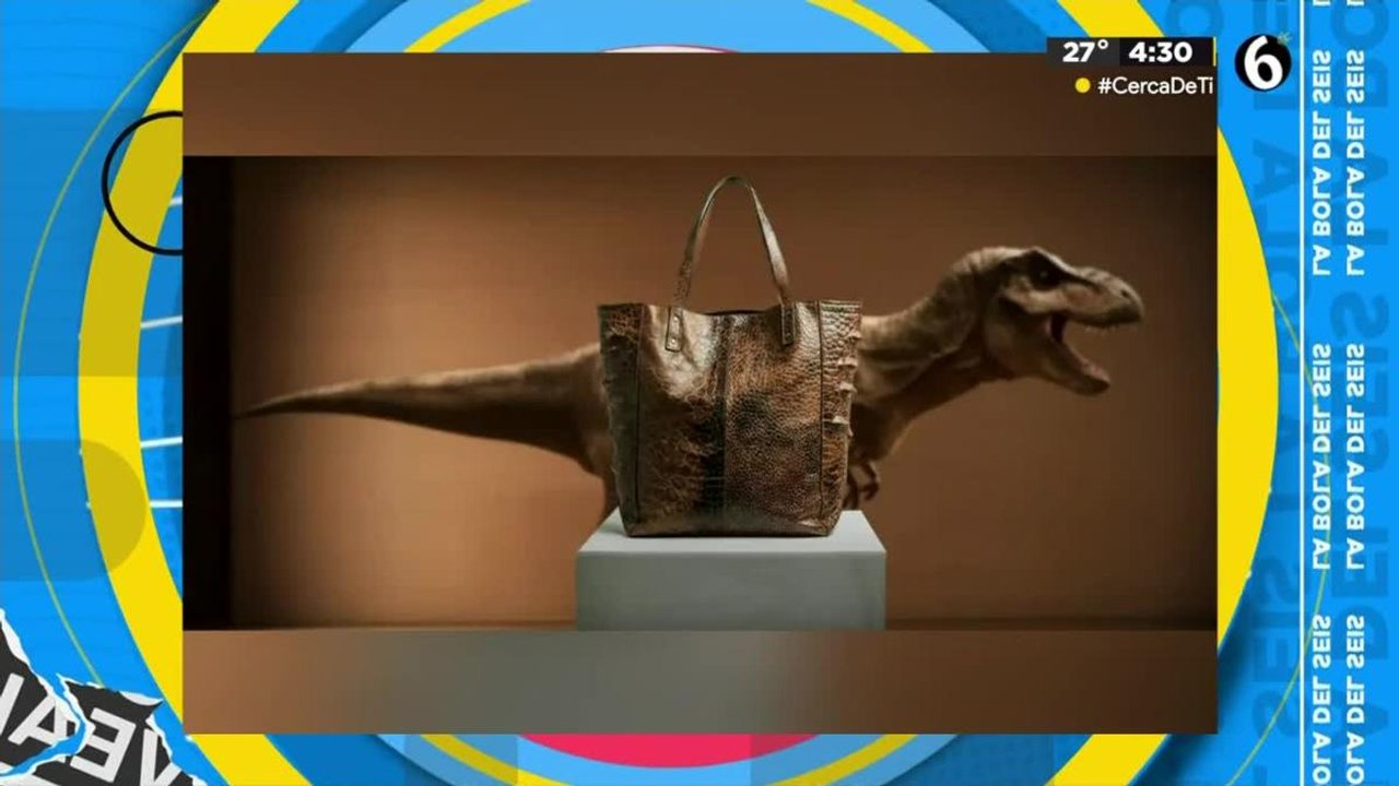 Cuero de dinosaurio para bolsas y carteras