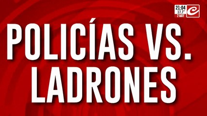 Policía vs. ladrones: prefecto abatió a un delincuente