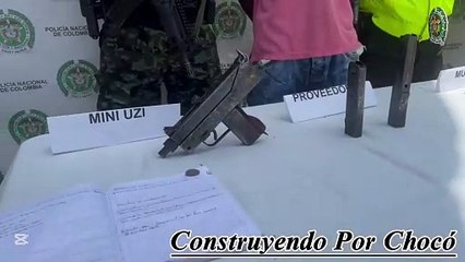 ¡Con una subametralladora y munición! Capturan en Quibdó a “Papi”, presunto integrante del GDCO “Los Mexicanos”
