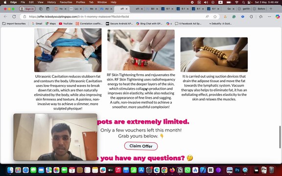 Generating body sculpting leads at crazy cost for client