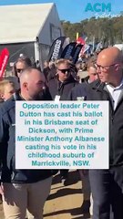 PM Albo, Dutton cast their ballots in the election