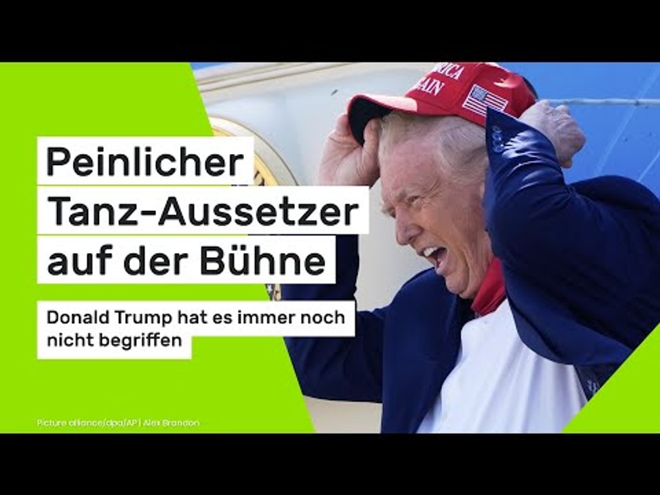 Donald Trump: Peinlicher Tanz-Aussetzer auf der Bühne