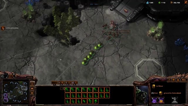 [SC2]No.0376 Great ZERG Player vs Medium-Level TERRAN A.I, WIN[Baneling Bust].CUT.01'32-07'38