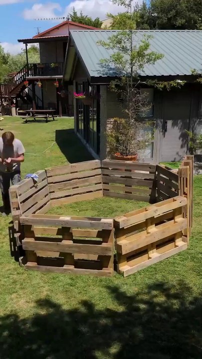 DIY backyard pool made of pallets backyard pool garden recycle diy1080p