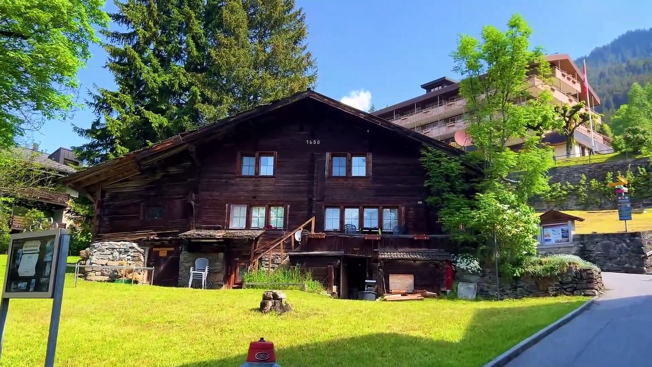 Wengen, Switzerland walking tour 4K - The most beautiful Swiss villages - Charming village - The Traveler (1080p, h264)