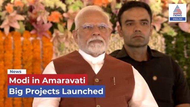 PM Modi in Amaravati: Lays Foundation Stone, Inaugurates Key Projects in Andhra Pradesh