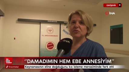 Eskişehir'de kaynanasının eline doğduğunu kız isteme merasiminde fark etti