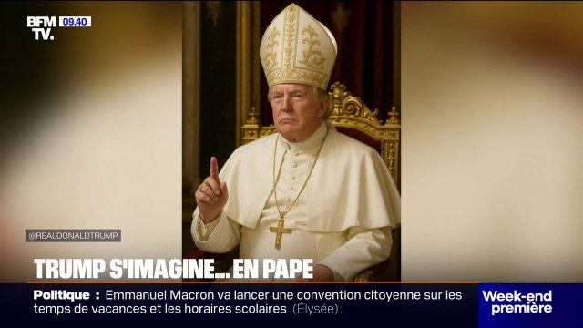 États-Unis: Donald Trump publie une photo de lui en pape sur son réseau social