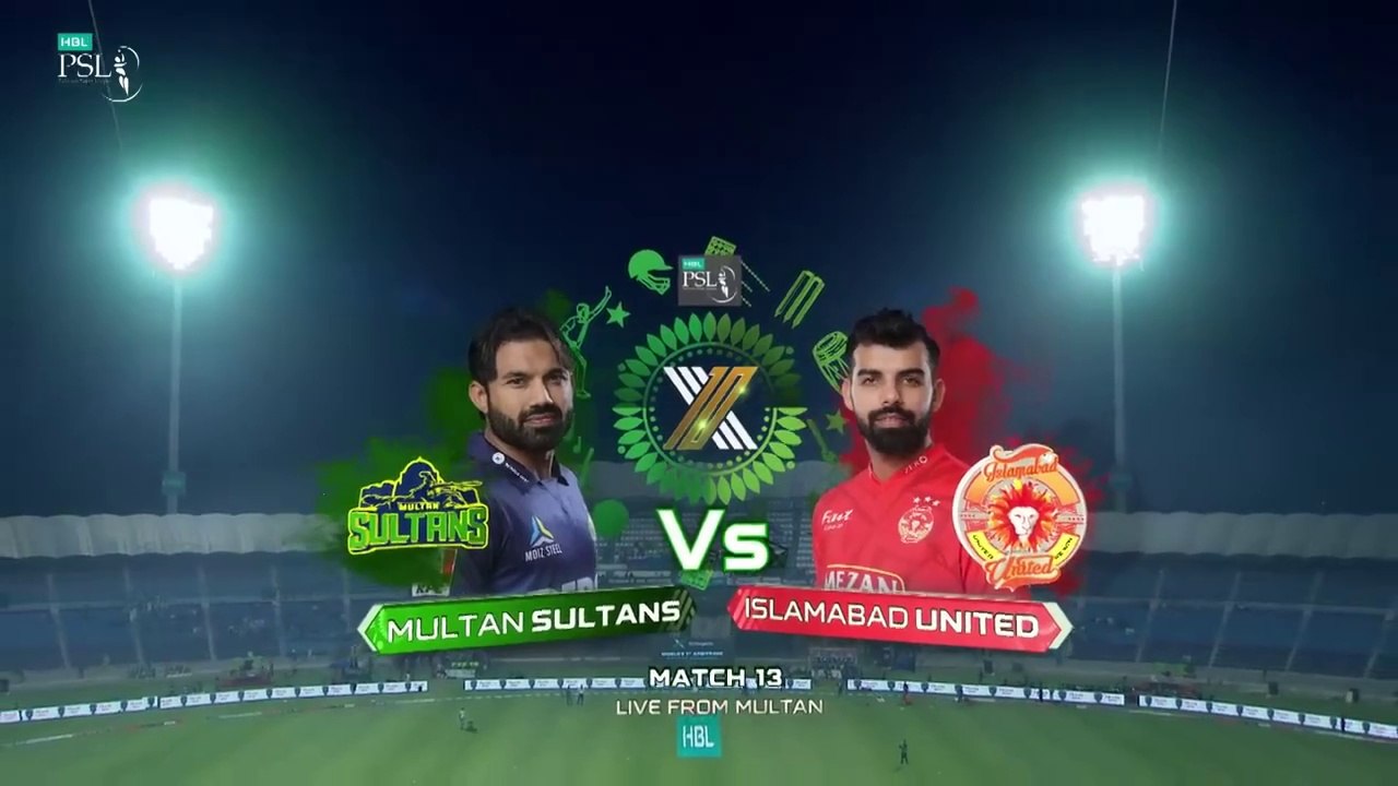 HBL PSL  | 13th Match | Multan Sultan vs Islamabad United | Full Match | Highlights | T20 | 2025