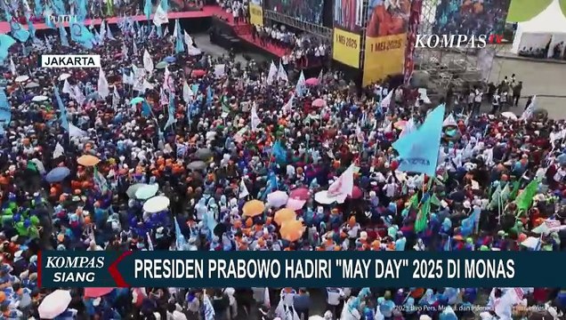 Pidato Prabowo saat Hadiri May Day 2025 di Monas, Janji Buat Dewan Kesejahteraan hingga Satgas PHK