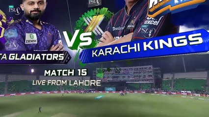 HBL PSL  | 15th Match | Quetta Gladiator vs Karachi kings | Full Match | Highlights | T20 | 2025