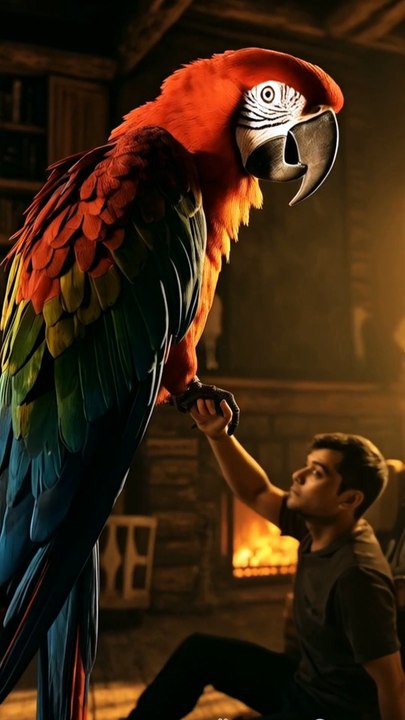 Largest Scarlet Macaw 🦜#ai