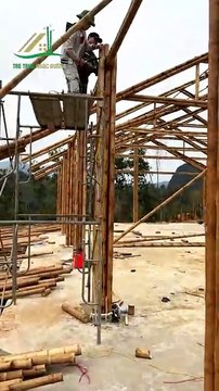 Khám Phá Công Trình Nhà Tre Hai Mái Truyền Thống Hòa Bình – Nghệ Thuật Kiến Trúc Dân Tộc Tre Trúc Ngọc Dương