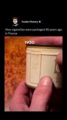 How cigarettes were packaged 95 years ago in France