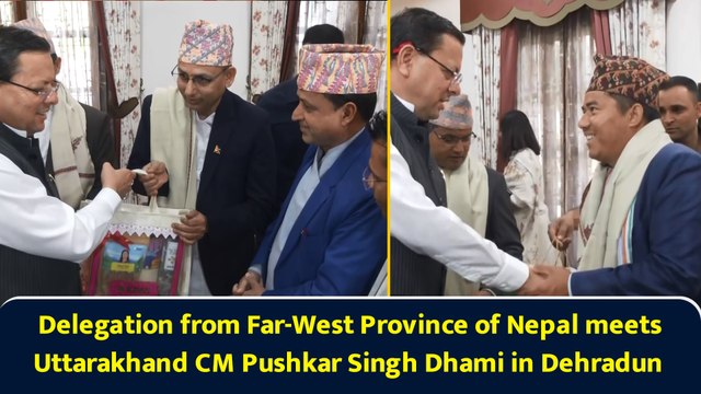 Delegation from Far-West Province of Nepal meets Uttarakhand CM Pushkar Singh Dhami in Dehradun