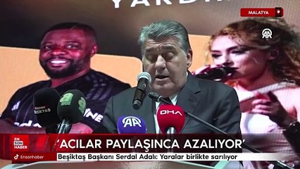 Serdal Adalı, Malatya'da yardım gecesine katıldı