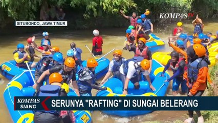 Serunya Bermain Arung Jeram di Sungai Mengandung Belerang Kawasan Situbondo