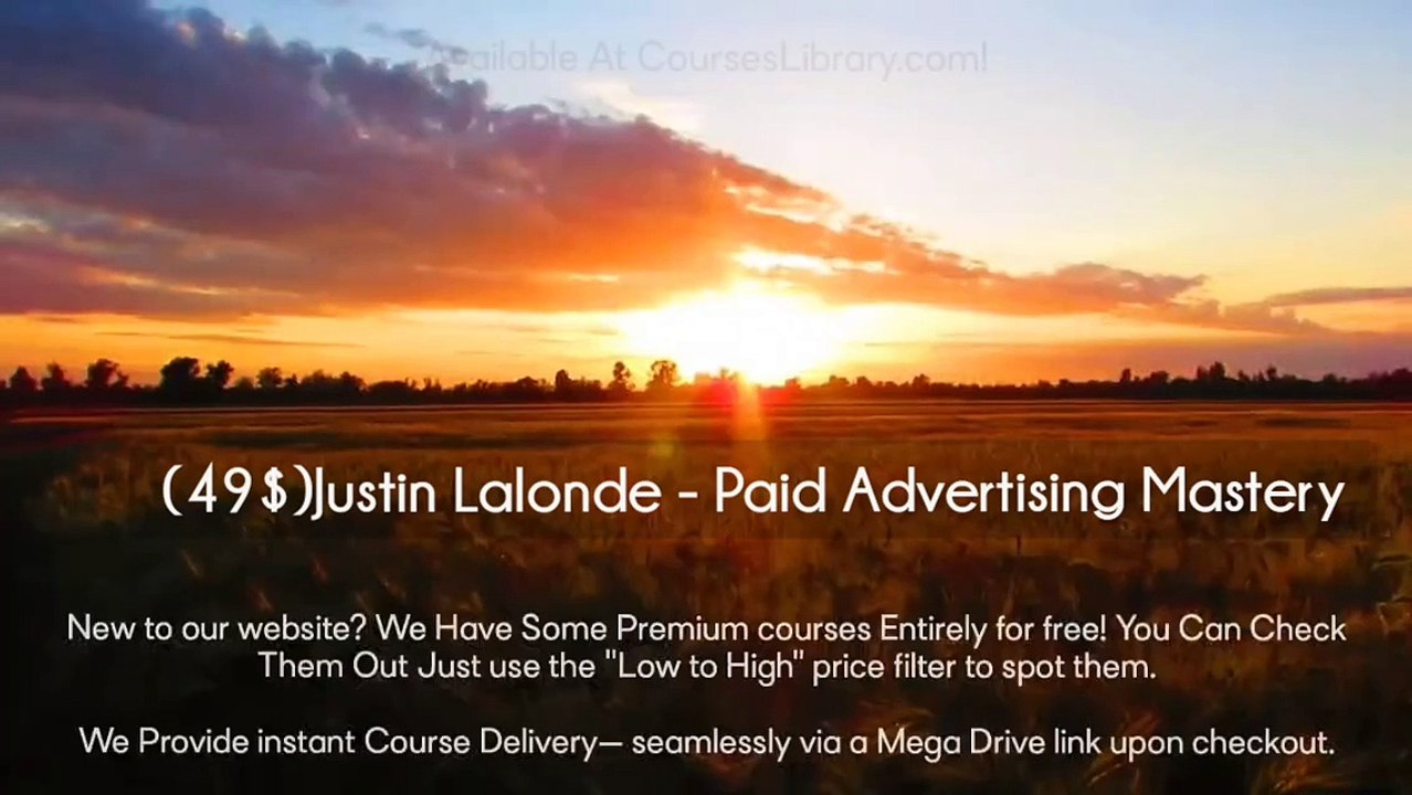 (courseslibrary.com)(49$)Justin Lalonde - Paid Advertising Mastery Course download