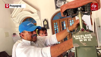 Folding British Bike From World War II Stored By Family In UP In Working Condition