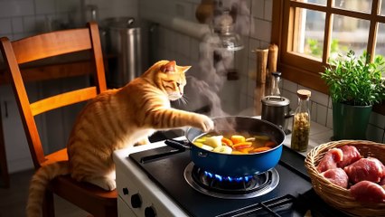Kitten’s Bold Rescue: Treating a Polar Bear to a Grand Feast of Love