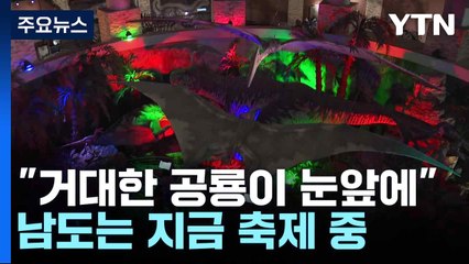 "거대한 공룡이 눈앞에"...남도는 지금 축제 중 / YTN