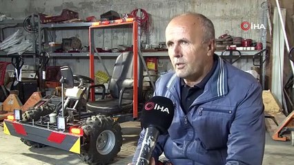 Ankaralı oto-elektrik ustası kendi go-kart aracını üretmeyi başardı