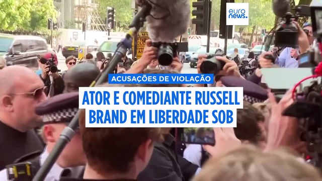 Russell Brand libertado sob o pagamento de fiança após acusações de violação e agressão sexual
