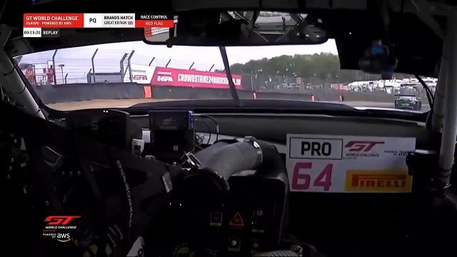 GT World Challenge 2025 Brands Hatch Pre-Qualifying Andriolo Big Crash