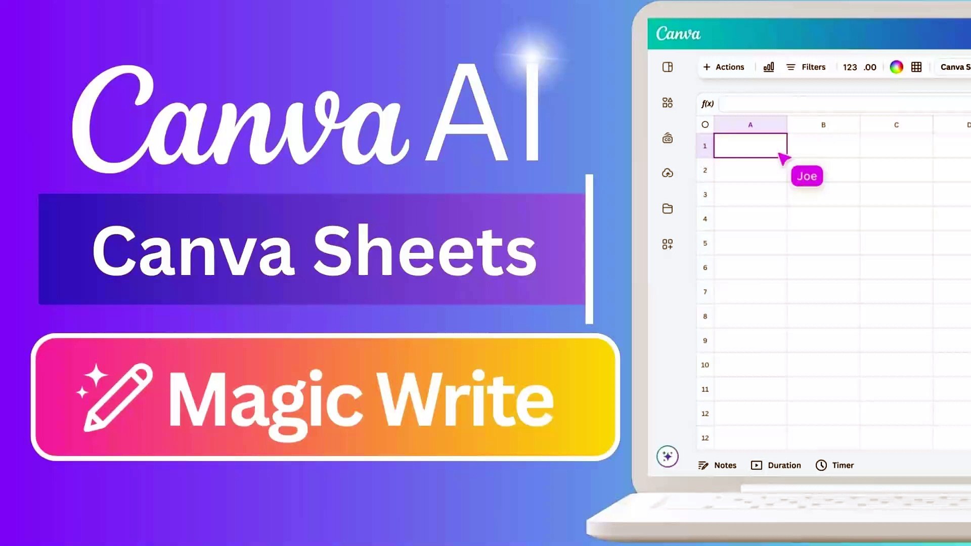 A Simple Guide to Using Magic Write AI in Canva Sheets