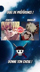 Tu préfère lequel des deux ? Version anime