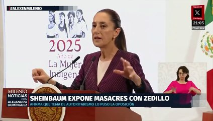 "Entonces hablemos de autoritarios": Sheinbaum acusa a Zedillo de represor